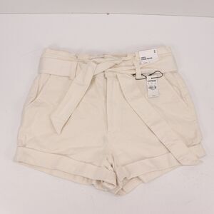 Express Shortie Extreme High Rise Woman's Size 8 Shorts Belted Cuffed NWT